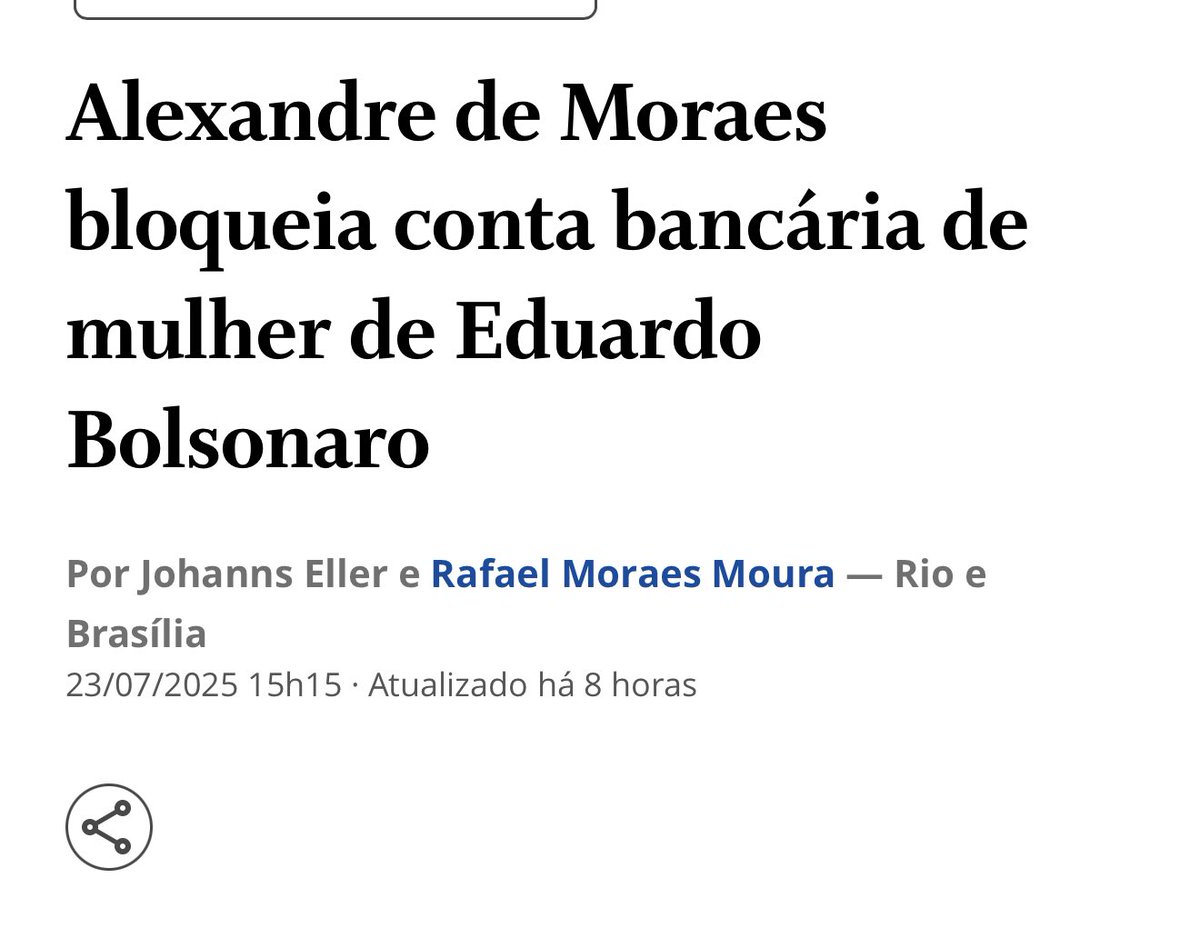 apropriajulia's tweet image. Me solidarizo com a minha amiga Heloísa Bolsonaro que teve a conta bloqueada por ordem do ditador Alexandre de Moraes.
Helô não é política e não está em nenhum inquérito - nem mesmo nos inquéritos delírios do AM - mas teve sua conta bloqueada mesmo assim.
ABSURDO! REPUGNANTE!…
