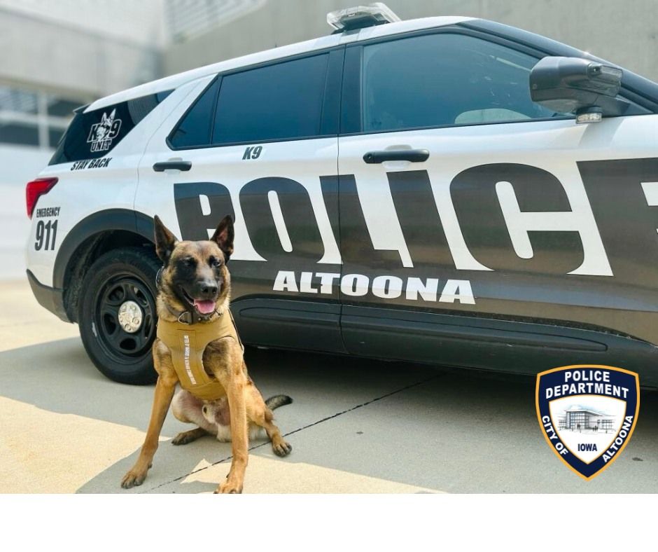 VIK9s's tweet photo. Awesome news from the Altoona (IA) PD! Handsome #K9 Clay is now sporting a new protective vest from #VIK9s.This vest isn't just about protection—it's also a heartfelt tribute to another brave K9. It reads “In memory of K9 Hobbs, Des Moines, IA - EOW 12/12/23".
#vestedK9 #K9Heros https://t.co/qyUJ9OgC5Q