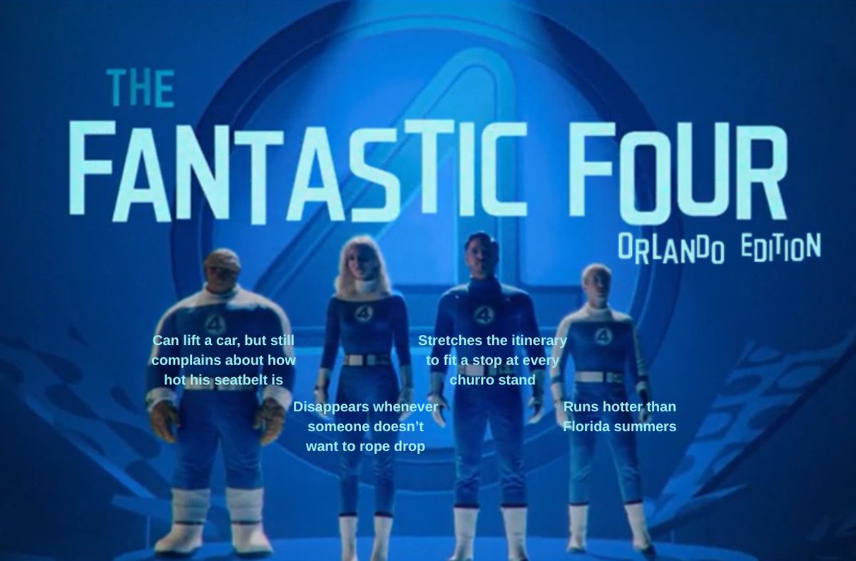 MCO's tweet image. The Fantastic Four O Seven.
