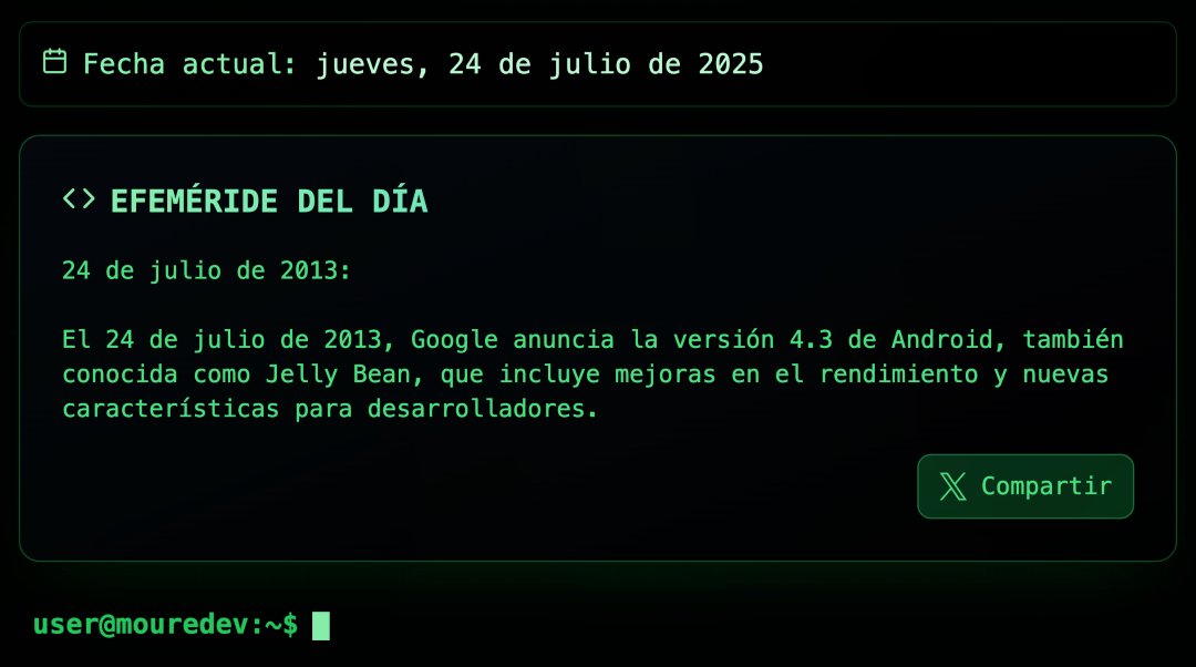 MoureDev's tweet image. 💻 El 24 de julio de 2013, Google anuncia la versión 4.3 de Android, también conocida como Jelly Bean, que incluye mejoras en el rendimiento y nuevas características para desarrolladores.
ℹ️ Cada día una nueva efeméride en codehistory.day