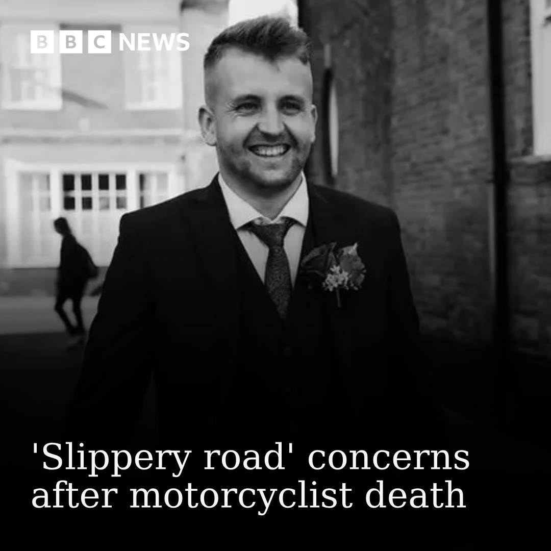 BBCSouthNews's tweet image. A coroner raises concerns about road resurfacing after a motorcyclist died in a crash with a lorry. Paul Ransom had married just months before and was expecting his first child at the time of the accident.
Read more here: bbc.in/46WZuvG
