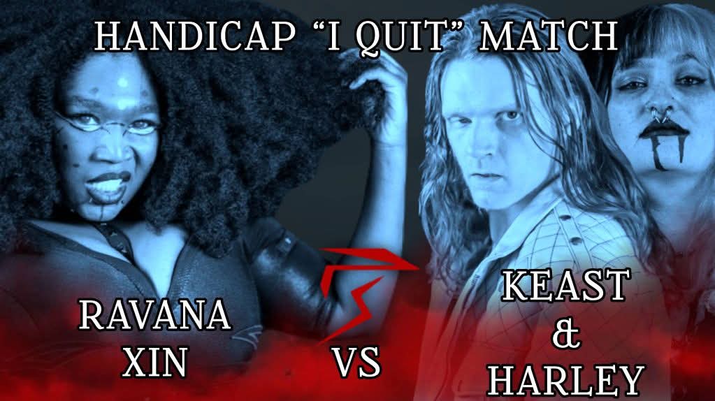 ProSouth_'s tweet image. I Know What You Did Last Friday? How about what you did 8 years ago? Cameron Keast teams with Harley Haven to face a demon of his past in Ravana Xin! It's a handicap I Quit match this Friday!!