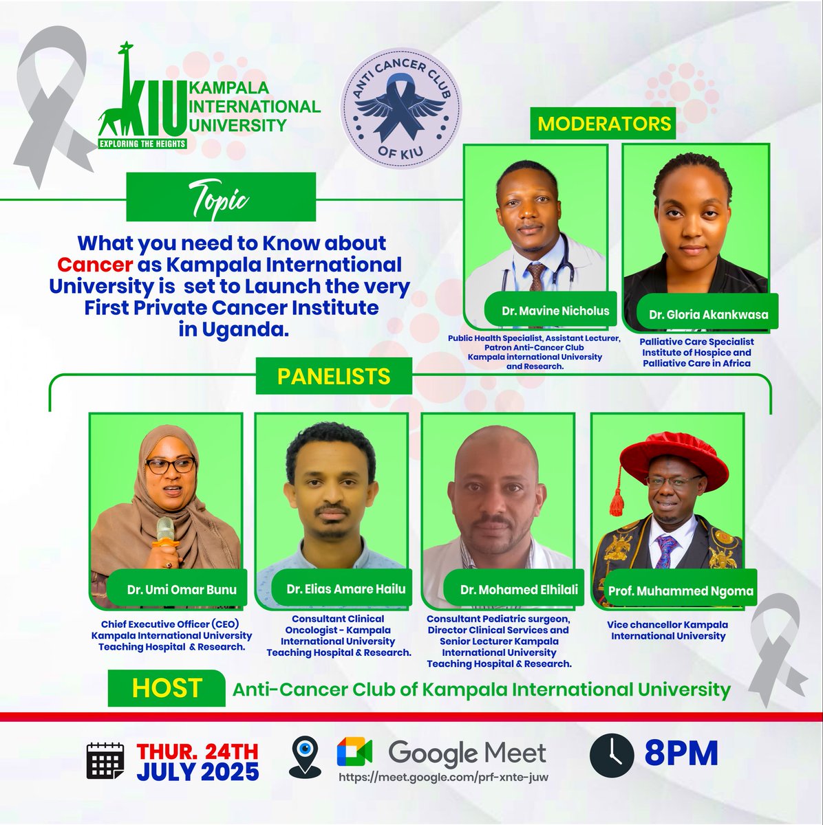 DMavine's tweet image. Kampala International University is set to launch the very first private cancer institute in uganda. Tonight, I will host the vice chancellor @kiuvarsity and CEO Kampala International University Teaching Hospital and research to share our development in the fight against NCDs.…