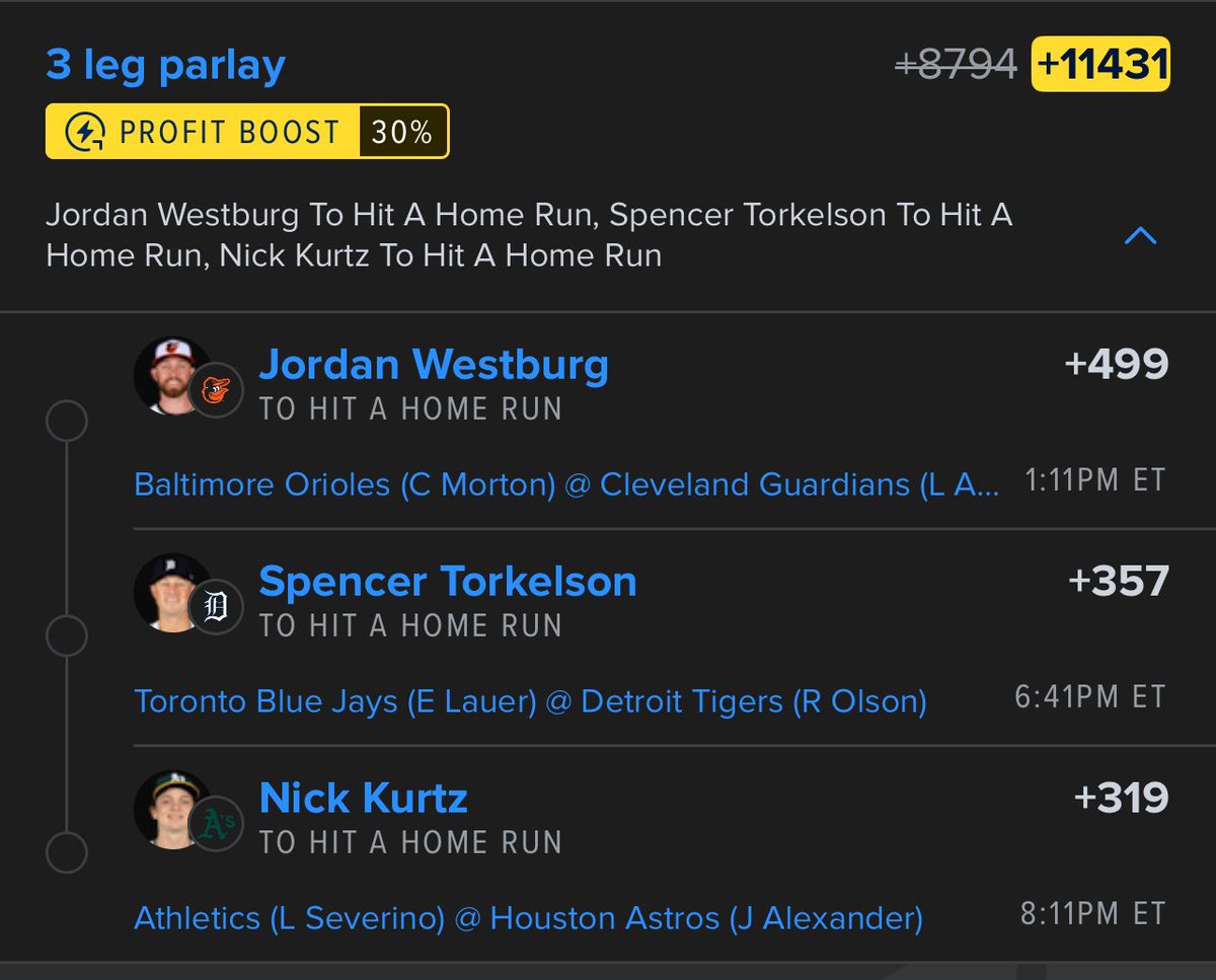 ONLY PARLAY IM RUNNING TODAY 🥃