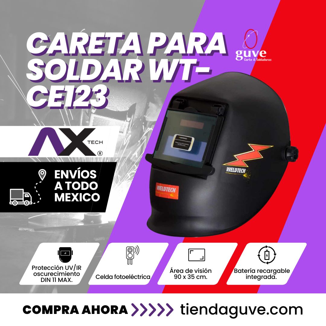 Careta para soldar WT-CE123 | Tienda GUVE tIZ34j.short.gy/wtce123
#CascoDeSoldar #SoldaduraSegura #EquipoDeProteccion