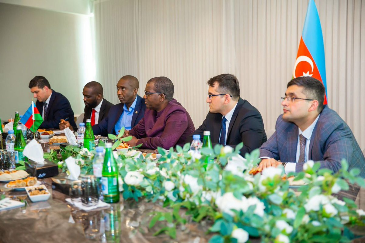 cbngov_akin1's tweet image. Hon. Minister of State for Defence @DHQNigeria
Dr. Bello Matawalle @Bellomatawalle1, was specially invited by his Azerbaijani counterpart for an official visit focused on defence production and technology transfer.
During the visit, HM Matawalle toured Improtex Industries’…