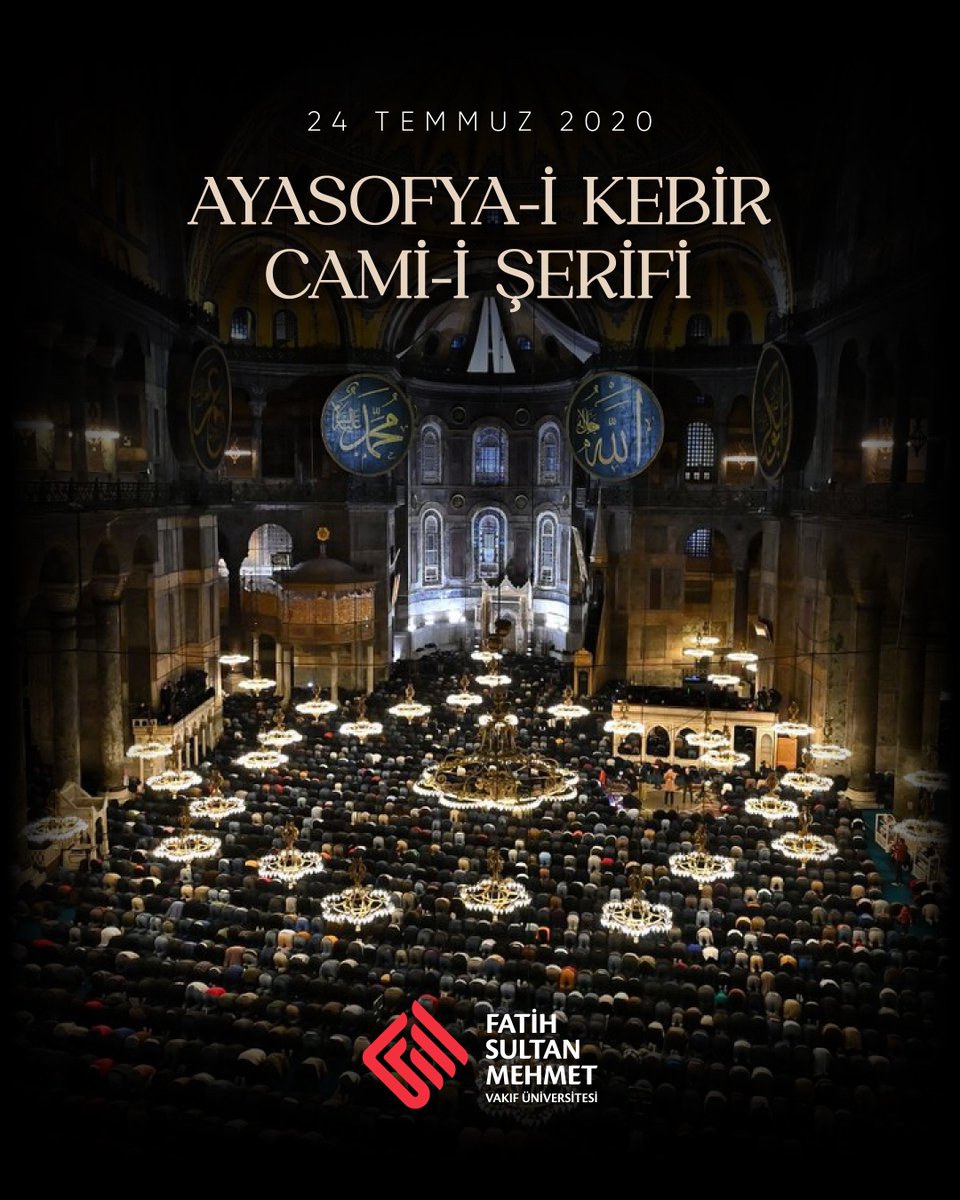 fsmvu's tweet image. Kutlu fethin en kıymetli mirası, kurucu vâkıfımız Fatih Sultan Mehmed Han’ın emanetinin yeniden ibadete açılışının ardından kılınan ilk namazın 5. sene-i devriyesi kutlu olsun.