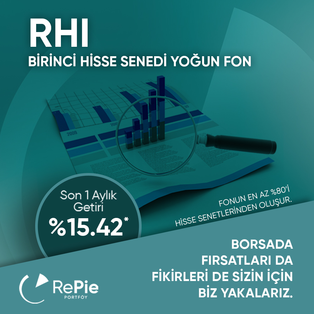 Birinci Hisse Senedi Yoğun Fonumuz (RHI), aktif hisse senedi yönetim stratejisiyle ön plana çıkar.

Endekslerdeki değişimlere karşı dinamik bir yaklaşım benimseyerek, makro ve mikro ölçekte piyasadaki fırsatları yakından takip eder ve buna göre pozisyon alır.

Hisse odaklı, aktif