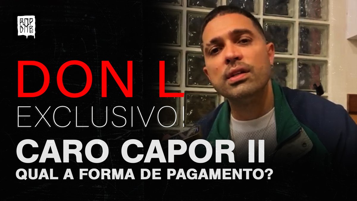 portalrapdab's tweet image. EXLUSIVA COM DON L, SOBRE &quot;CARO VAPOR II - QUAL A FORMA DE PAGAMENTO?&quot;

youtube.com/watch?v=9IIBsu…