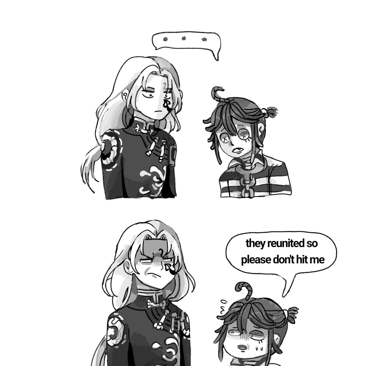 charaitan's tweet image. Sur and hunt pet 🖤🤍😭