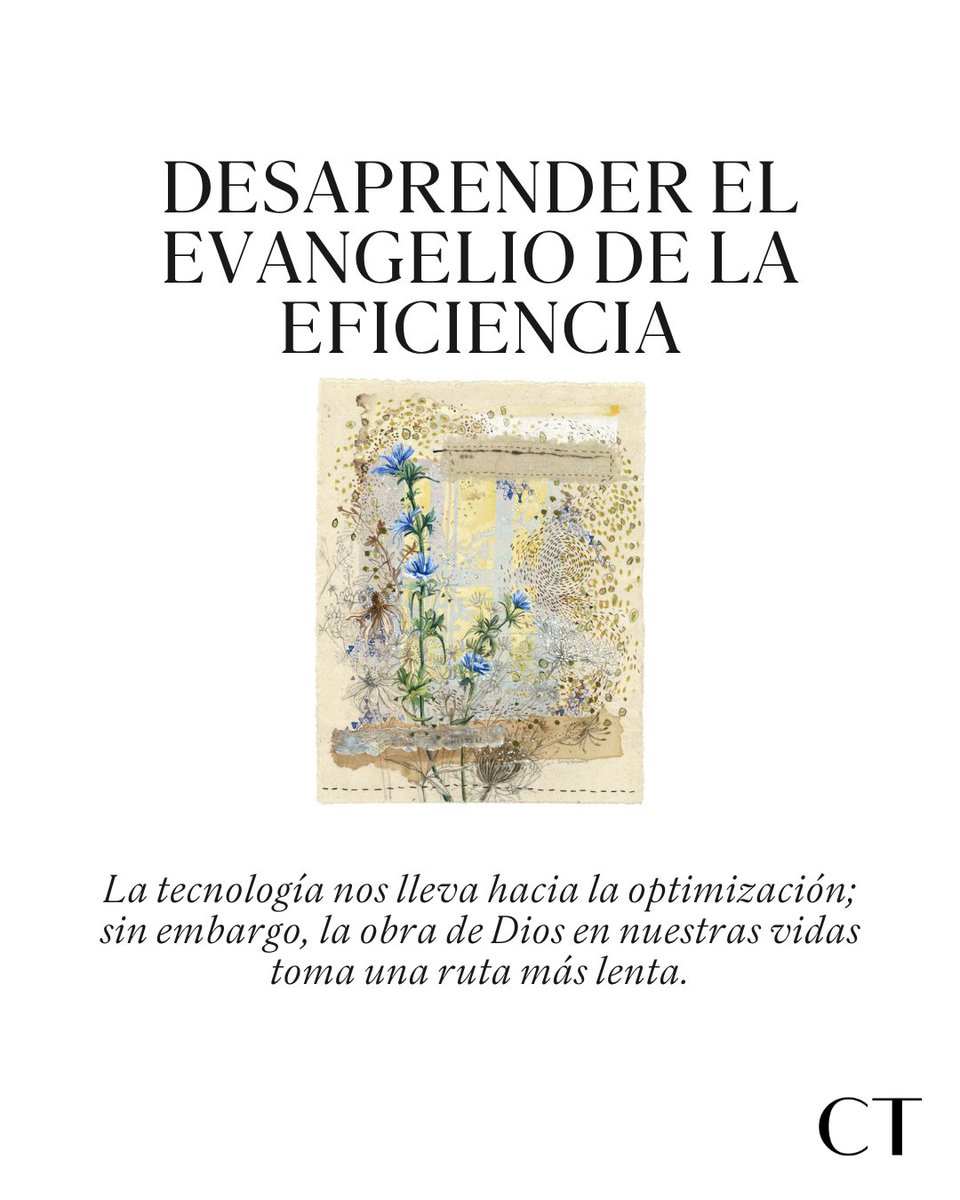 CT_enespanol's tweet image. La productividad y la eficiencia no son metas terribles, pero pueden ser destructivas cuando las aplicamos a los humanos como si fuéramos simples máquinas complejas.
👉 chrst.today/4kPT2tZ