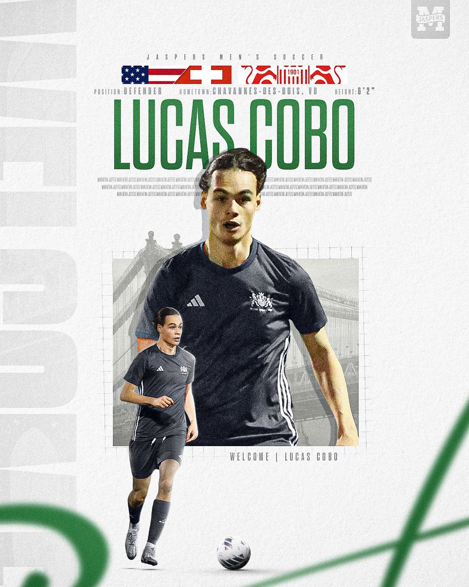 JaspersSoccer's tweet image. From Switzerland 🇨🇭 ➡️ The Bronx 🇺🇸

Welcome to Manhattan, Lucas! 

#GoJaspers | #JasperSoccer 🟢⚪️