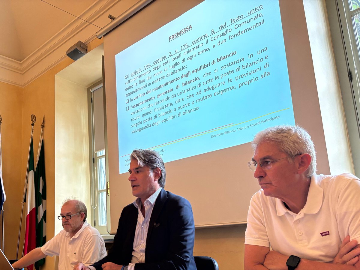 Approvato dalla Giunta comunale l'assestamento di bilancio 2025. Equilibri preservati, adeguamento degli stanziamenti di spesa corrente, nuovi interventi in conto capitale.

Leggi il comunicato stampa sul sito istituzionale:
comune.bergamo.it/notizie/approv…
#ComuneBergamo #Bilancio2025