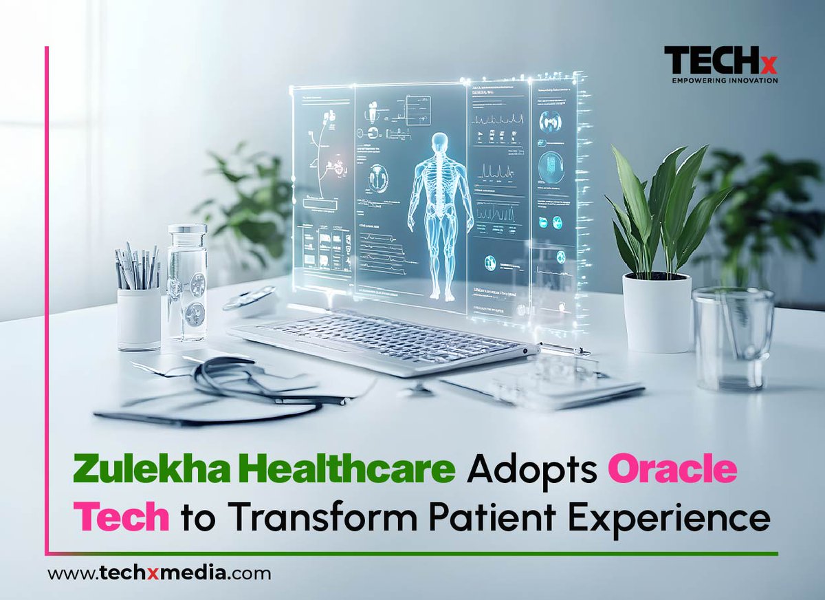TECHxMediaUAE's tweet image. Zulekha Healthcare partners with Oracle to elevate digital care 🏥
The collaboration brings Oracle Health EHR & Cloud ERP to streamline workflows, finance, and patient management powered by embedded AI.
A big leap toward smarter, data-driven healthcare in the UAE.
Read more :…