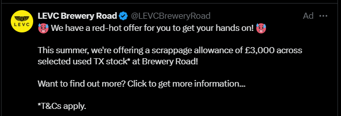 I really don't know why X thinks I'm a cabbie, but it's wasting this advertiser's money.