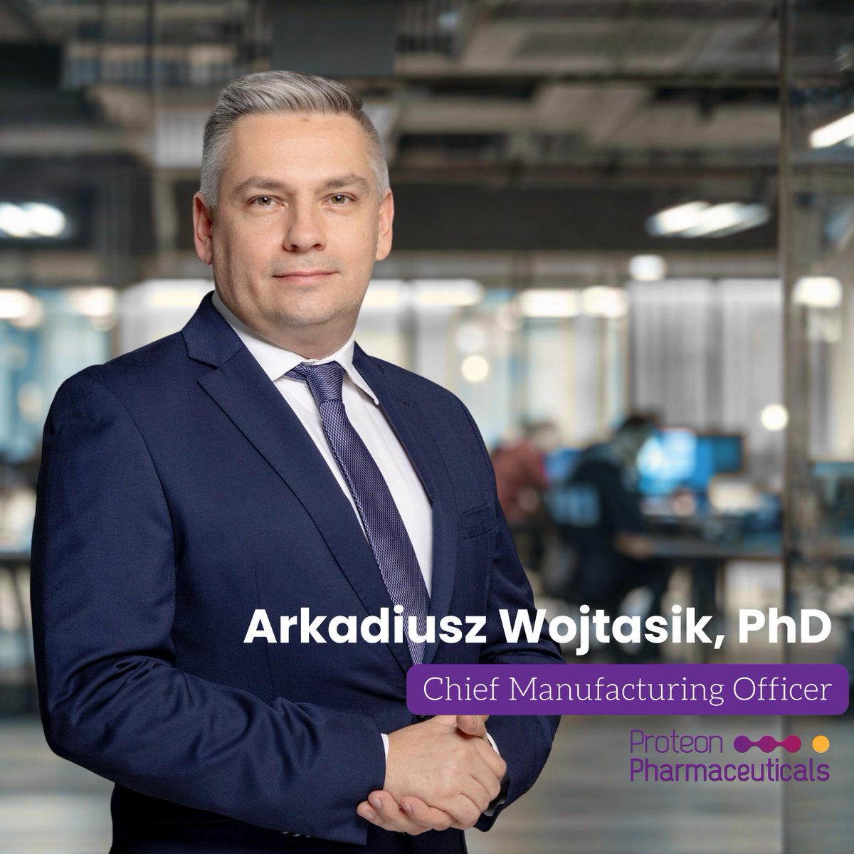 Proteonpharma's tweet photo. Meet our Team: Arkadiusz Wojtasik, PhD
Chief Manufacturing Officer at @Proteonpharma  

Arkadiusz leads our manufacturing operations with a clear vision: to deliver high-quality, science-driven solutions that meet the demands of modern, #Sustainable agriculture. 
#Leadership https://t.co/MmoENaas16
