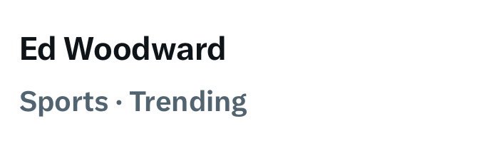 There are actually people on this app romanticising the Ed Woodward days.