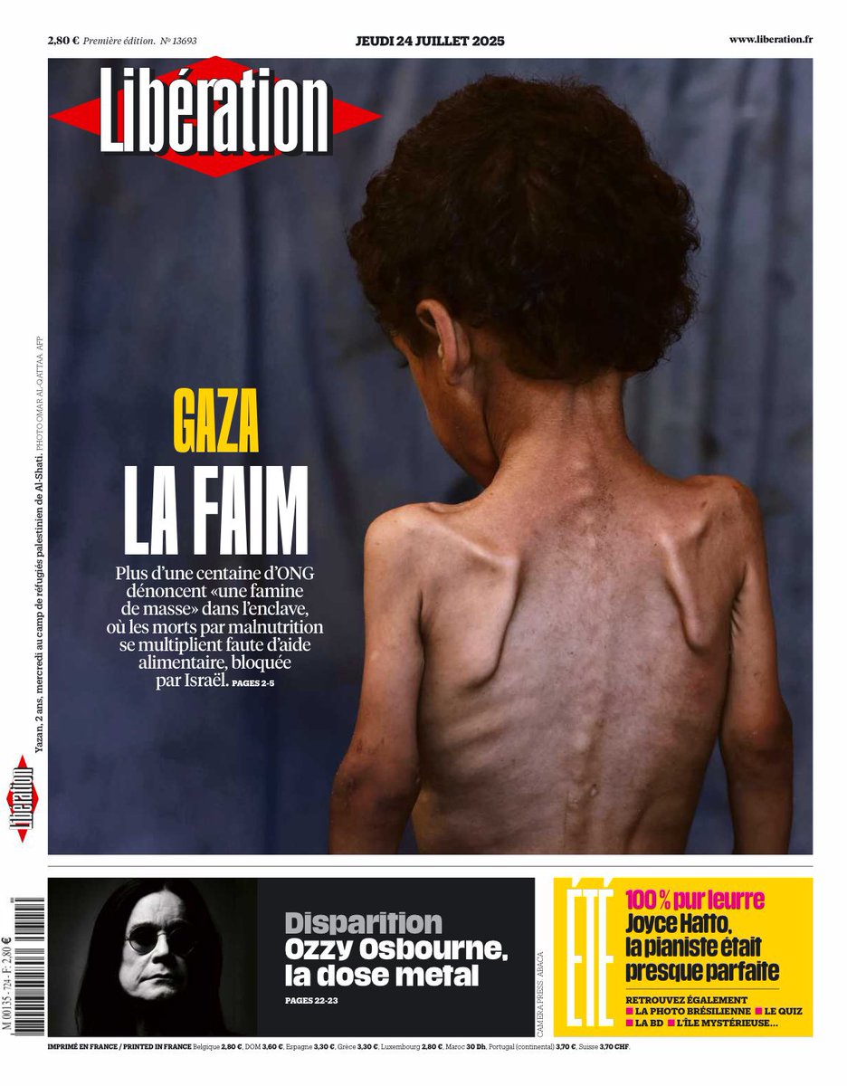 À Gaza, la famine organisée par le gouvernement Netanyahu n'épargne personne et tue des femmes, des enfants, des hommes !

Le gouvernement français doit agir maintenant et des sanctions doivent être prises pour que les crimes cessent.