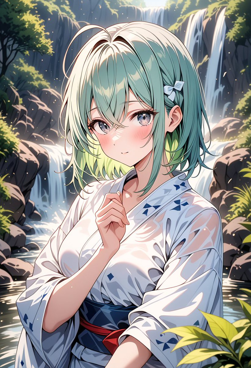shirako1218AI's tweet image. ひと足お先に避暑地です✨
 #うちの子  #颯
 #DaysAI   #AIイラスト