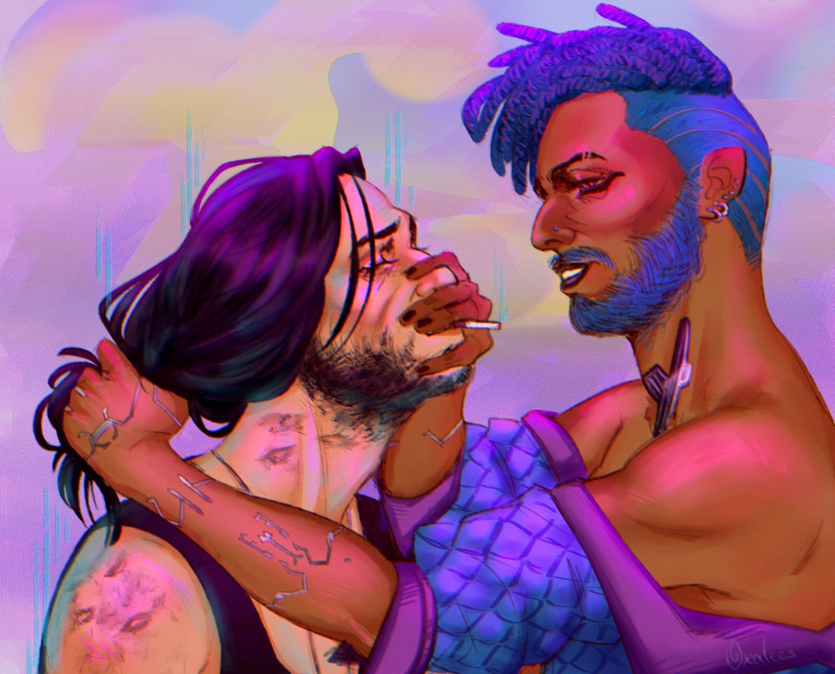 oko_dida's tweet image. just one cig... #Cyberpunk2077 #JohnnySilverhand #silverv