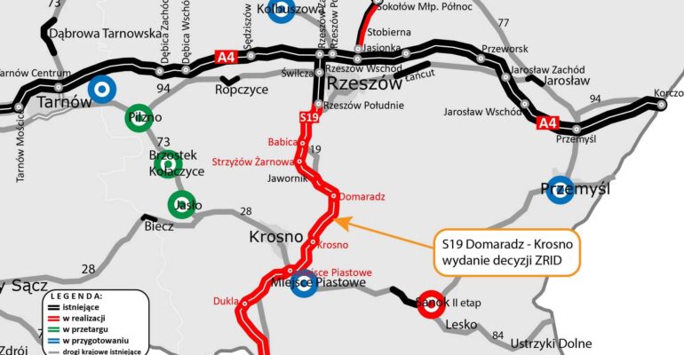 📣Zielone światło dla odcinka #S19 #Domaradz– #Krosno!

Wydałam decyzję ZRID, która umożliwia natychmiastowe rozpoczęcie budowy

🛣️Trasa będzie miała 𝟭𝟮,𝟱 km długości, wartość inwestycji to niemal 𝟭,𝟭 mld zł

🗓️Zakończenie planowane jest w 2027 r.

➡️ tiny.pl/96902f1v