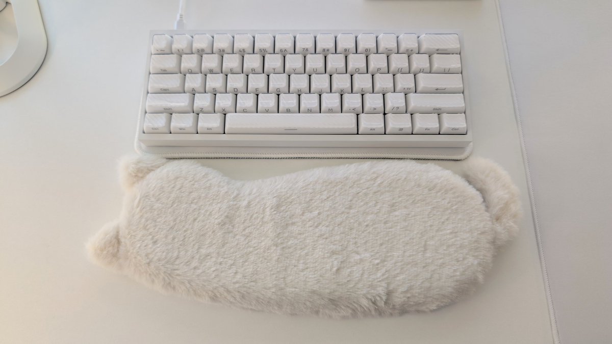n11__'s tweet image. #desksetup 𓂃 ◌𓈒 ^. .^ ੭
地味アプデ
▫️マイクにチャームつけてみた
▫️ねこリストレスト購入
でも両方ともどう見ても冬っぽいふわふわアイテムで季節外れ感すんごい…