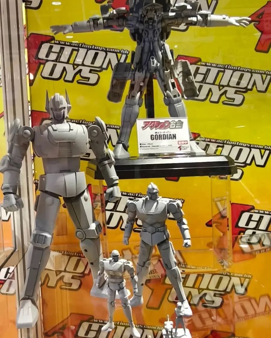 GokinMr's tweet photo. Tutte le novità di Action Toys esposte all’ ACGHK2025 https://t.co/04aBbOyd5b #Gordian #toshiGordian #GordianTheWarrior #闘士ゴーディアン #Diecastmetal #Actiontoys #robot #mecha #合金 https://t.co/MNDGK7b72L