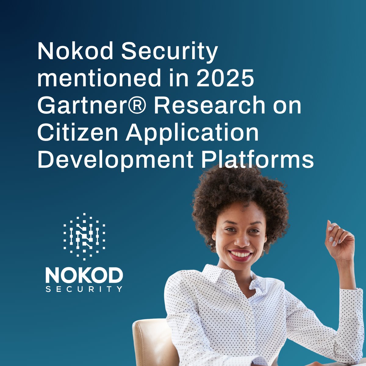 NokodSecurity's tweet image. Thrilled to share that Nokod Security is recognized in @Gartner_inc's latest report titled “CADP Providers Threatened by Unexpected Market Entrants,” which predicts amazing growth in citizen-developed digital projects, expected to grow from 10% in 2025 to 40% by 2028!
We’re here…