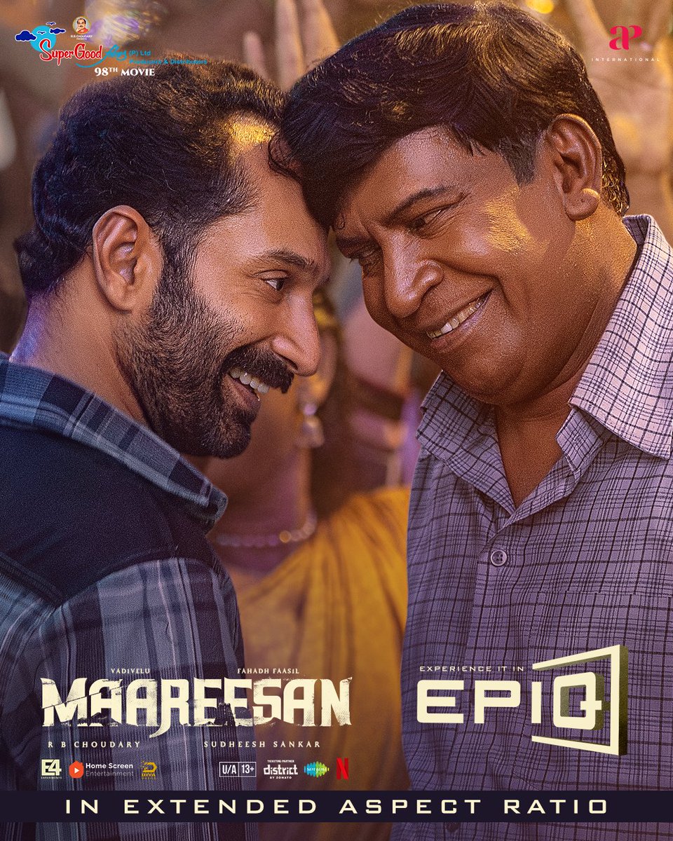 EPIQ (@epiqcinema) on Twitter photo Fahadh + Vadivelu. Road trip. Betrayal. Redemption. #Maareesan #EPIQ #PLF
A <a href="/thisisysr/">Raja yuvan</a> Musical
Produced by <a href="/SuperGoodFilms_/">Super Good Films</a>
#FaFa #SudheeshSankar
<a href="/e4echennai/">MUKESH RATILAL MEHTA</a> <a href="/APIfilms/">AP International</a> <a href="/cvsarathi/">cv.sarathi</a> <a href="/actorvivekpra/">Actor Vivek Prasanna</a>
Five Star @krishnakum25249 <a href="/moorthyisfine/">krishna moorthy </a> <a href="/dopkalai/">Kalaiselvan</a> <a href="/sreejithsarang/">Sreejith Sarang</a> <a href="/madhankarky/">Madhan Karky</a> Fahadh + Vadivelu. Road trip. Betrayal. Redemption. #Maareesan #EPIQ #PLF
A <a href="/thisisysr/">Raja yuvan</a> Musical
Produced by <a href="/SuperGoodFilms_/">Super Good Films</a>
#FaFa #SudheeshSankar
<a href="/e4echennai/">MUKESH RATILAL MEHTA</a> <a href="/APIfilms/">AP International</a> <a href="/cvsarathi/">cv.sarathi</a> <a href="/actorvivekpra/">Actor Vivek Prasanna</a>
Five Star @krishnakum25249 <a href="/moorthyisfine/">krishna moorthy </a> <a href="/dopkalai/">Kalaiselvan</a> <a href="/sreejithsarang/">Sreejith Sarang</a> <a href="/madhankarky/">Madhan Karky</a>