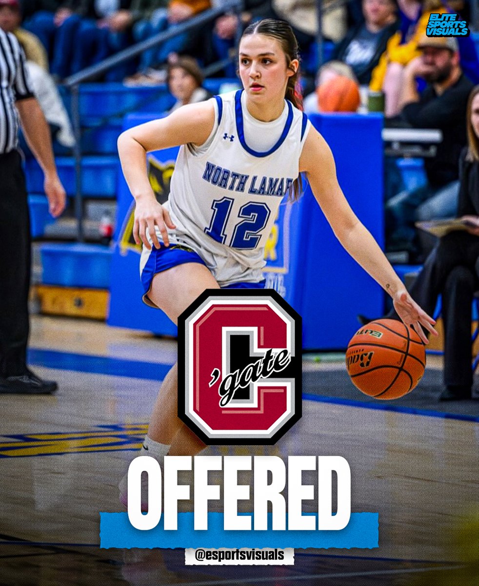 esportsvisuals's tweet image. OFFICIAL OFFER!
2026 Combo Guard Alexa Lane (@alexalane123) has officially received an offer from Colgate University (@ColgateWBB). Announcement made on Lane's X.
#YouAreElite #EliteSportsVisuals @PantheretteBB