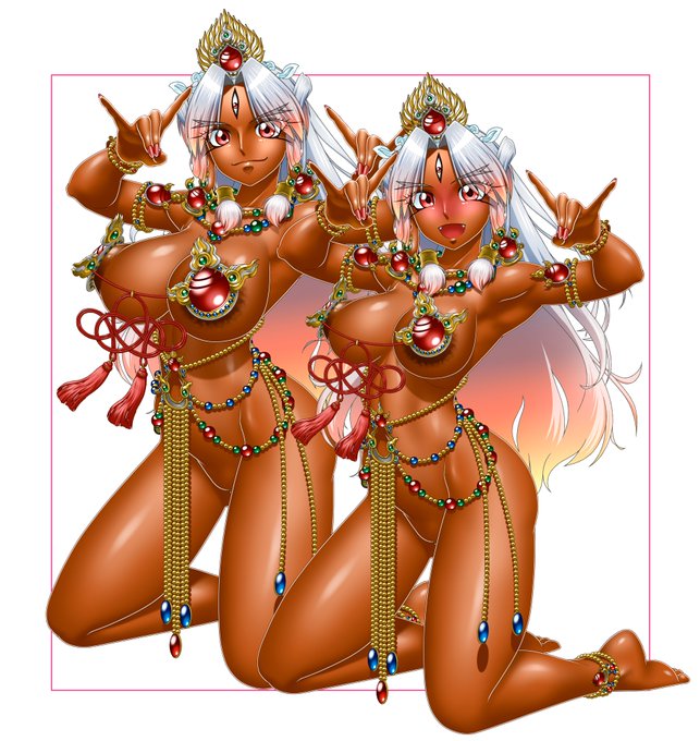 昨日上げてたタンクトップニテンさん様の絵、バラで貼ったらあんまし違いがわからんかったんで集合絵にして再掲ついでに正装とTKB開放( ゜∀゜)o彡゜おっぱい!おっぱい! 