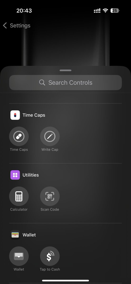 TimeCaps_App's tweet image. 🎛️ In Time Caps 3.3, you can now add some Controls to your Action Button and Control Center.

(not super useful though tbh lol)