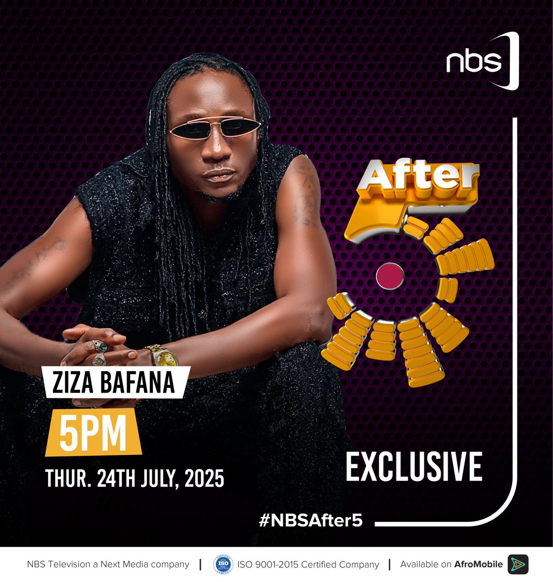 NBSAfter5's tweet image. What’s your favorite song by @ZizaBafanaUg?
Catch him today on #NBSAfter5 at 5PM.
#NBSUpdates