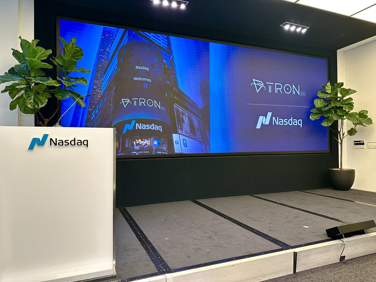 Steven G (@st3ventron) on Twitter photo Congratulations to <a href="/TRON_INC/">Tron Inc.</a> and <a href="/justinsuntron/">H.E. Justin Sun ๐</a> being welcomed to <a href="/NasdaqExchange/">Nasdaq Exchange</a> in NYC ๐๐ป๐๐ป๐๐ป This is not only a huge milestone for #TRON but also the entire blockchain industry! Congratulations to <a href="/TRON_INC/">Tron Inc.</a> and <a href="/justinsuntron/">H.E. Justin Sun ๐</a> being welcomed to <a href="/NasdaqExchange/">Nasdaq Exchange</a> in NYC ๐๐ป๐๐ป๐๐ป This is not only a huge milestone for #TRON but also the entire blockchain industry!