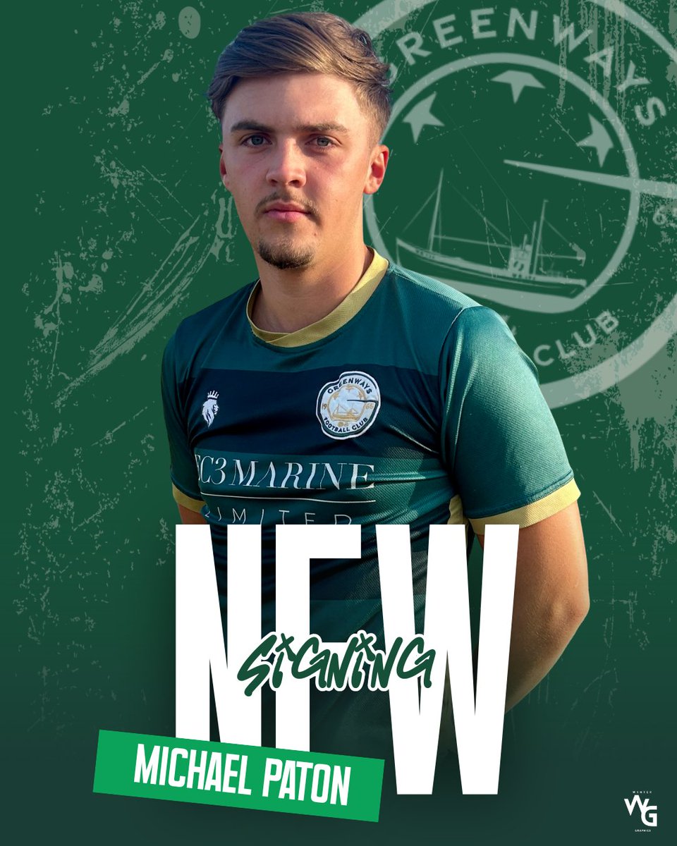 GreenwaysFC's tweet image. NEW SIGNING ✏

Michael Paton ➡️ Greenways FC

Let’s go! 💚