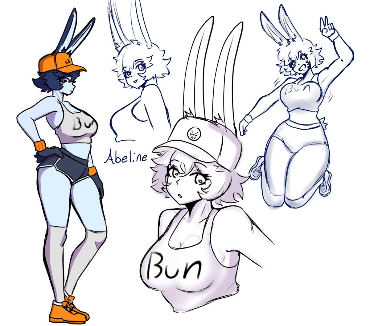 HarukaPoop's tweet image. Whoa have bunny doodles for this morning