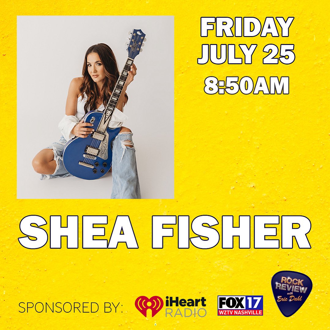 ericrocksnash's tweet image. Country music artist @SheaFisherMusic joins @RReview1732410 on @FOXNashville tomorrow morning with new music, epic music videos & tour plans!