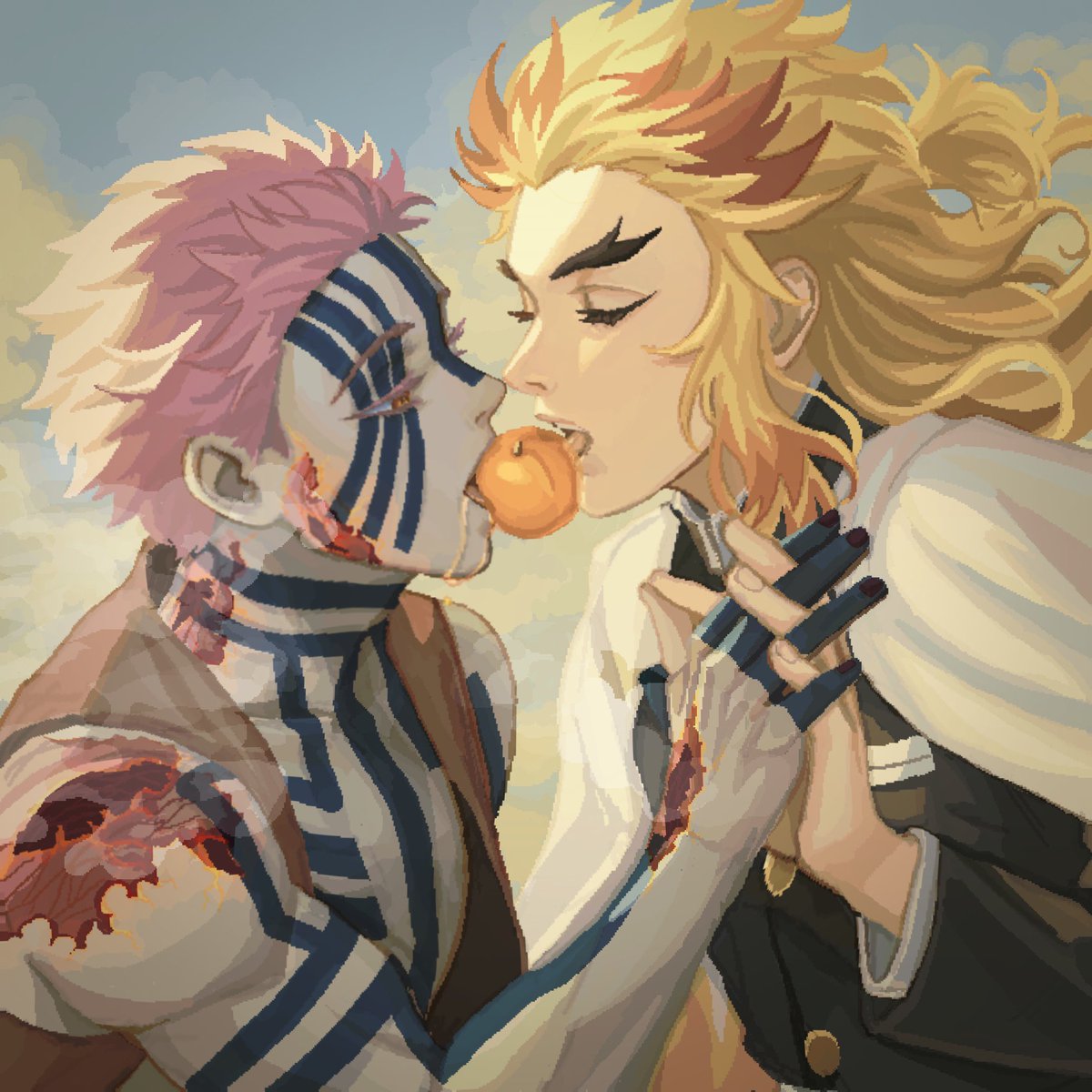 #猗窩煉 #akazren 

Hallucination—
The truth was probably soaked in blood.