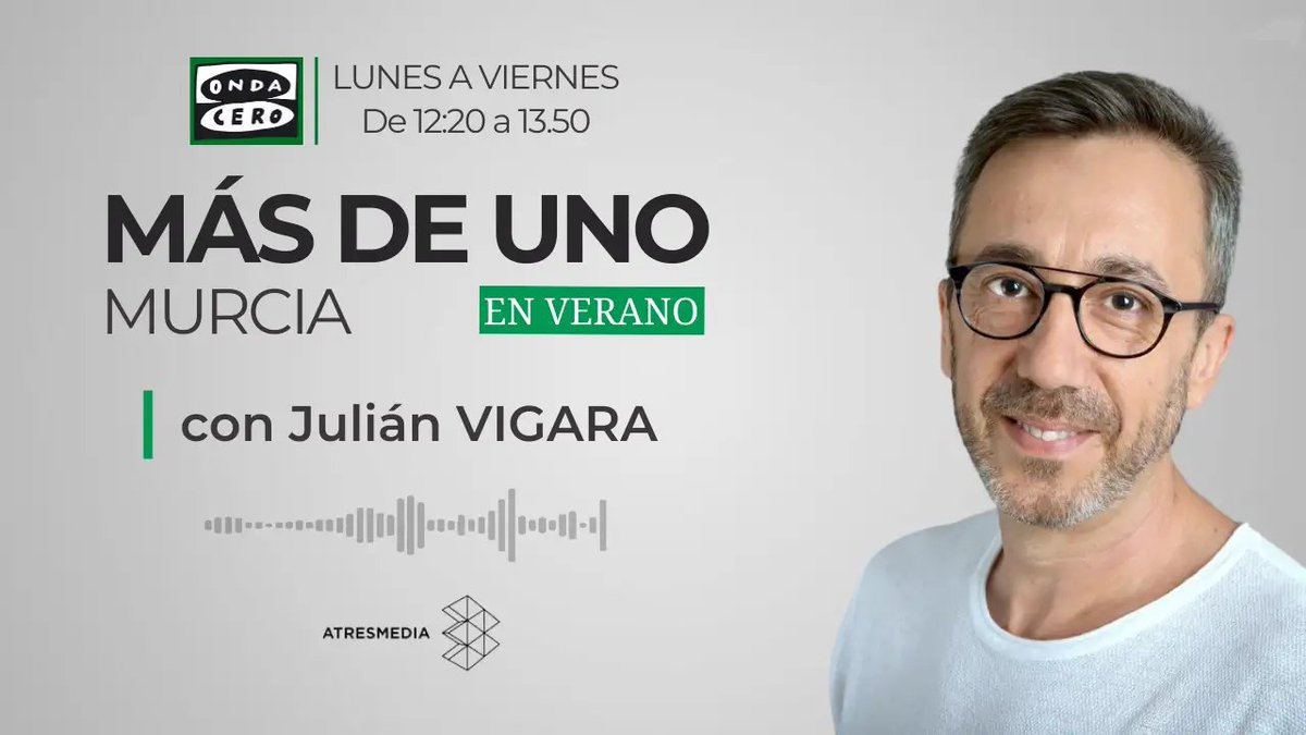 Huermur (@huermur) on Twitter photo Hoy hemos pasado por el programa <a href="/masdeunomurcia/">Más de Uno Murcia</a> 🎙️ para hablar con <a href="/julian_vigara/">Julián Vigara</a> sobre varios temas de actualidad como son la Cárcel Vieja y el anuncio de una ordenanza sobre las acequias de la huerta de #Murcia
Ya puedes escuchar #Podcast en la web 👇
ondacero.es/emisoras/murci… Hoy hemos pasado por el programa <a href="/masdeunomurcia/">Más de Uno Murcia</a> 🎙️ para hablar con <a href="/julian_vigara/">Julián Vigara</a> sobre varios temas de actualidad como son la Cárcel Vieja y el anuncio de una ordenanza sobre las acequias de la huerta de #Murcia
Ya puedes escuchar #Podcast en la web 👇
ondacero.es/emisoras/murci…