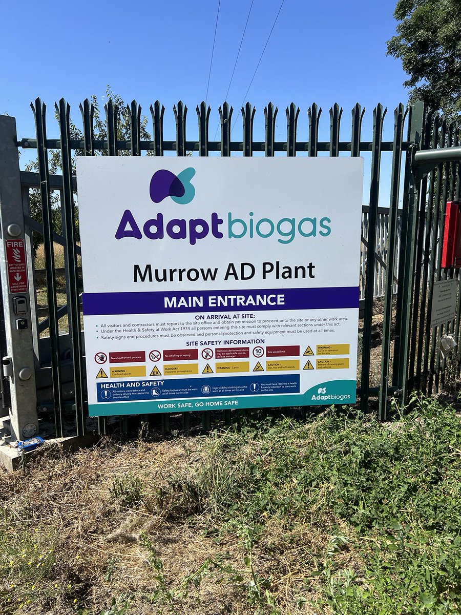 SXPeterborough's tweet image. Fence site sign freshly installed for Adapt Biogas 
#signagesolution #sitesignage