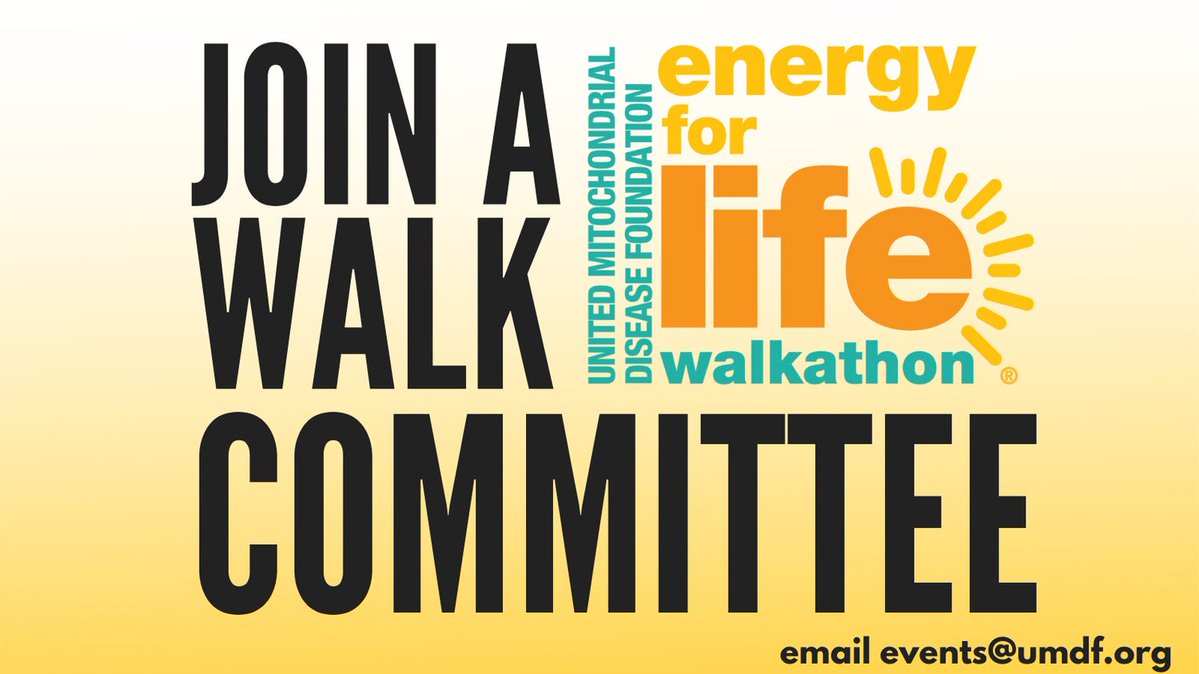UMDF's tweet image. Help us bring #EnergyforLife to #mito communities in the following locations: Detroit, Indianapolis, Pittsburgh, and Seattle. Help build community and fundraise toward treatments for #mitochondrialdisease. Reach out: events@umdf.org Together, we #energizethefight
