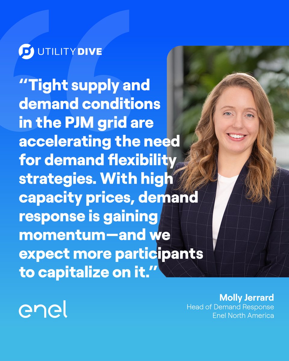 Enel North America (@enel_na) on Twitter photo The PJM power grid’s latest capacity auction cleared at the cap—signaling growing grid stress from AI demand and extreme weather. Flexibility is no longer optional. <a href="/Enel_NA/">Enel North America</a>’s Head of Flexibility gave her thoughts (cont) ms.spr.ly/l/6012s1bBo The PJM power grid’s latest capacity auction cleared at the cap—signaling growing grid stress from AI demand and extreme weather. Flexibility is no longer optional. <a href="/Enel_NA/">Enel North America</a>’s Head of Flexibility gave her thoughts (cont) ms.spr.ly/l/6012s1bBo