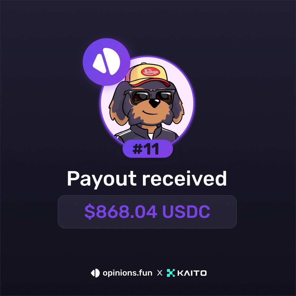 gregoffchain's tweet image. Shoutout to @opinionsdotfun for the stimmy.
Super excited for v2.
Opinions matter.