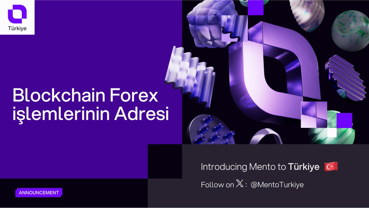 MentoTurkiye's tweet image. 🇹🇷 Merhaba Türkiye!
@mentolabs'in resmi Türkçe hesabı artık yayında.
Stablecoin kullanımında lider ülkelerden olan Türkiye için gelişmeleri artık Türkçe paylaşıyoruz.
Topluluğumuza katılmak için @MentoTurkiye’yi takip edin!