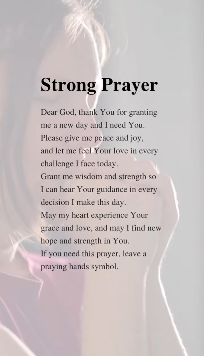Strong prayer