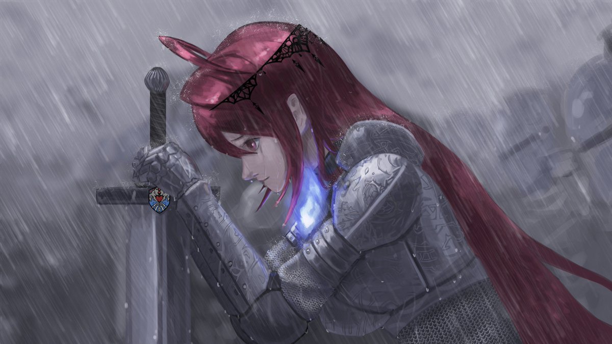 CHADA_ijwtmcs's tweet image. &quot;Your tears look small when you&apos;re crying in the rain&quot;
#BloodflameArt