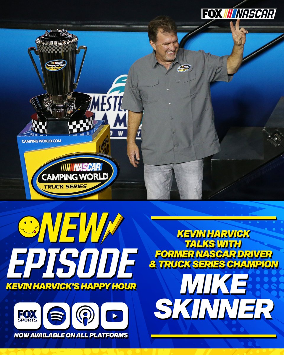 HarvickHappyPod's tweet image. 🏁NEW EPISODE🏁
@KevinHarvick talks with Mike Skinner!
Right here ➡️ link.chtbl.com/CgtlDJUZ
