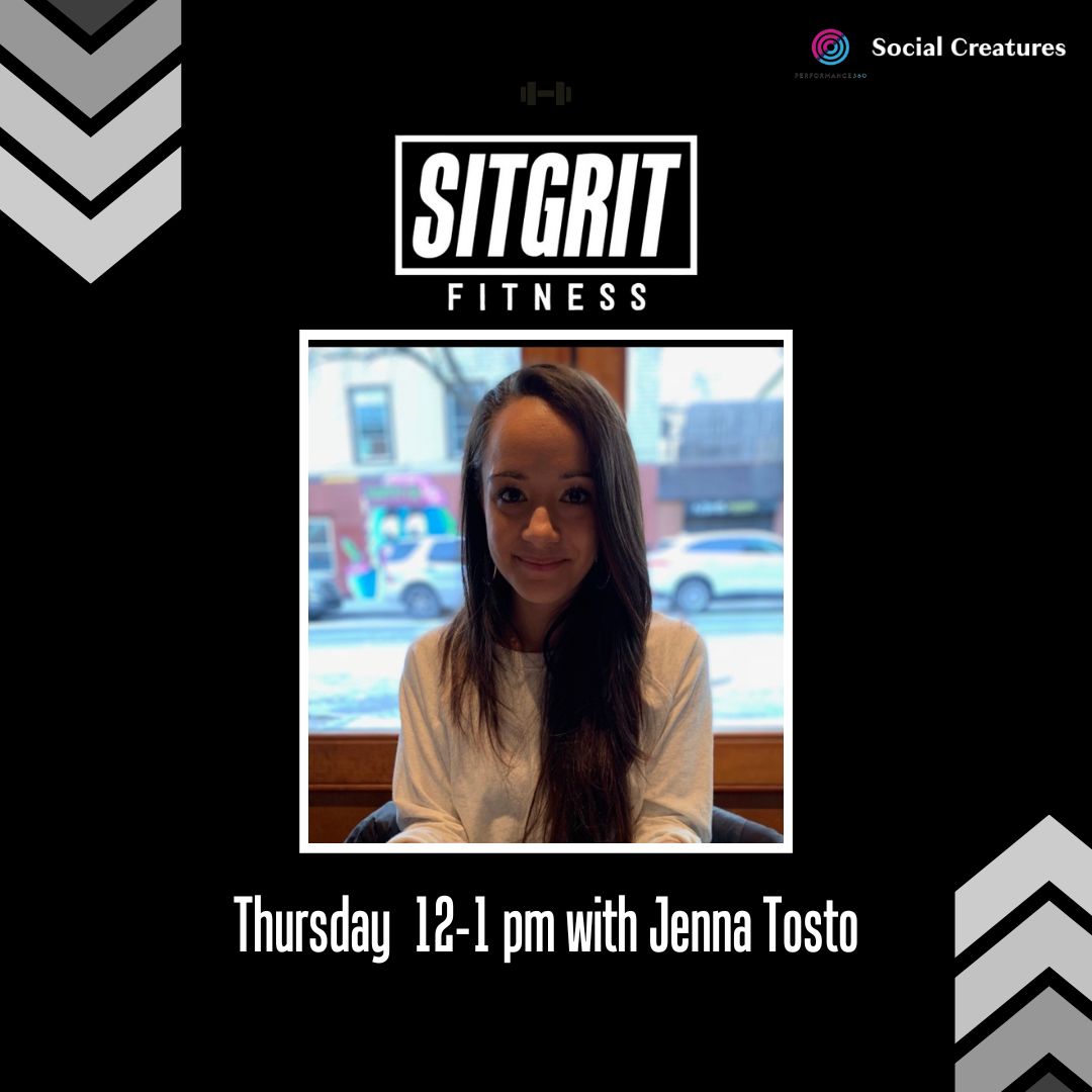 sitgrit's tweet image. 🔥 Power up your afternoon with Jenna! Join her at 12pm ET for a fun seated SitGrit workout!