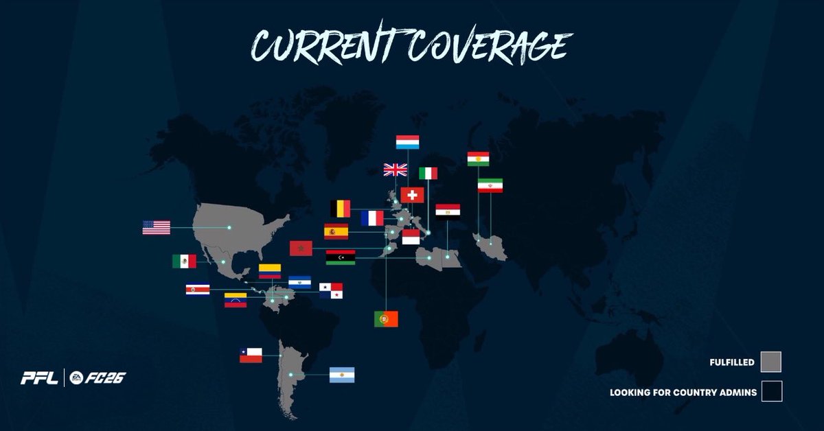 PFL (@officialpfl_) on Twitter photo 🌍 Now Recruiting: Country Admins
📈 We're expanding into new regions and looking for passionate team members to join our mission.
🤙 Immediate Interviews Available – Get started quickly!
💰Enjoy Great Benefits
🎮 <a href="/EASPORTSFC/">EA SPORTS FC</a> 26
📣We're on the lookout for passionate 🌍 Now Recruiting: Country Admins
📈 We're expanding into new regions and looking for passionate team members to join our mission.
🤙 Immediate Interviews Available – Get started quickly!
💰Enjoy Great Benefits
🎮 <a href="/EASPORTSFC/">EA SPORTS FC</a> 26
📣We're on the lookout for passionate