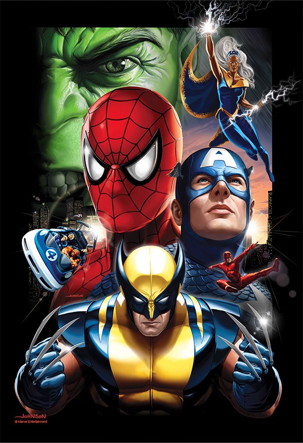 Marvel Superheroes by Scott Johnson